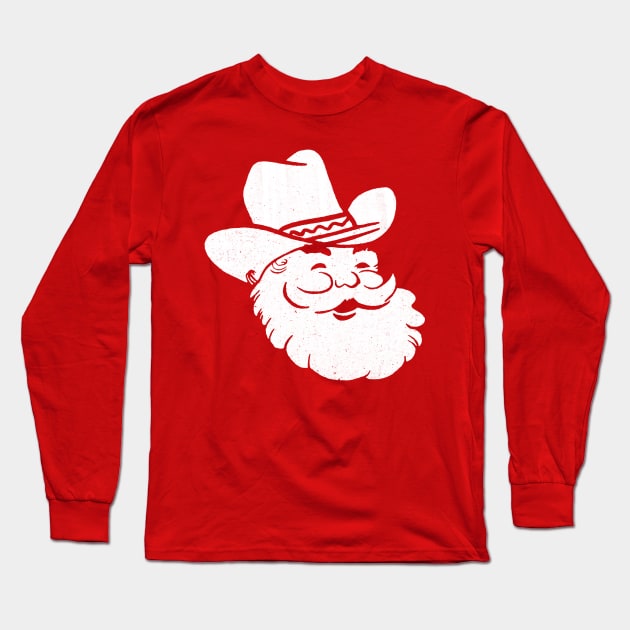 Howdy Santa Western Christmas Long Sleeve T-Shirt by maddude